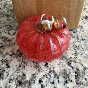 Glass Eye Studio Pumpkin Opaque Red NWT